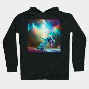 Interstellar Groove Woman Astronaut Dancing Hoodie